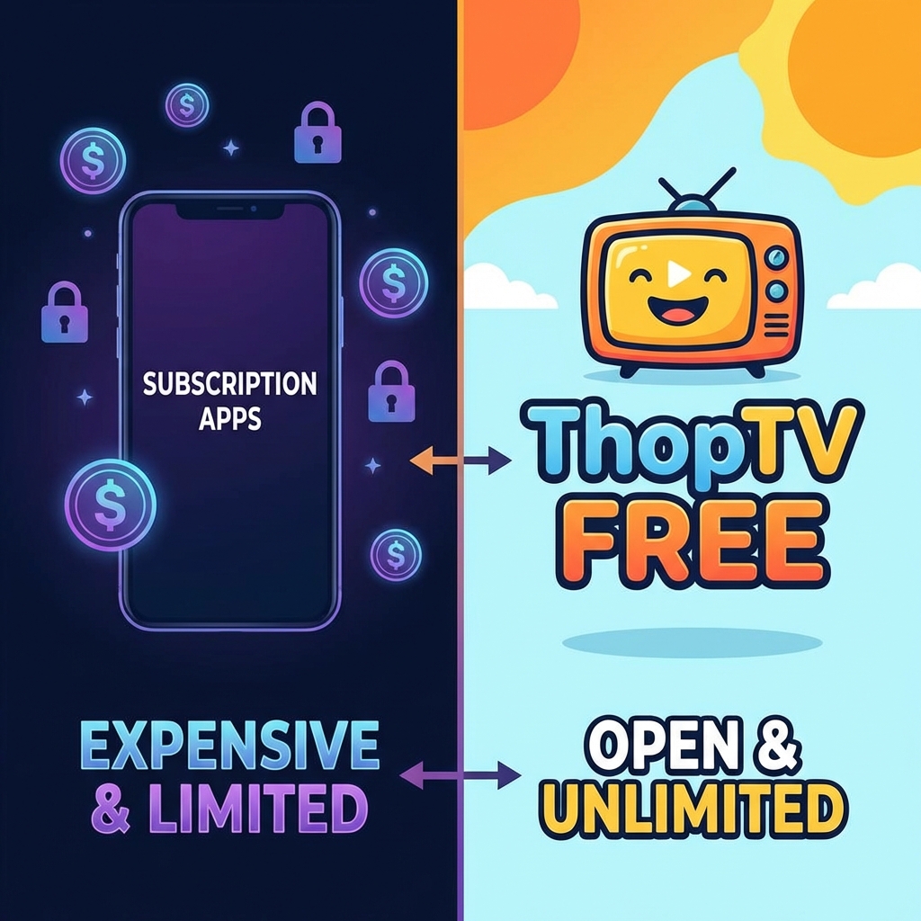 ThopTV vs Subscription Apps: Why Free is Better
